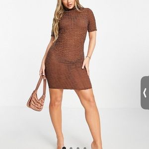 ASOS design ruched body on dress. Size US 12.